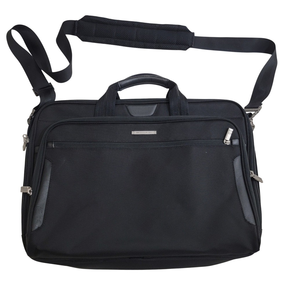 Briggs &‎ Riley Single Gusset Slim Business Briefcase Ballistic Nylon KB306-4